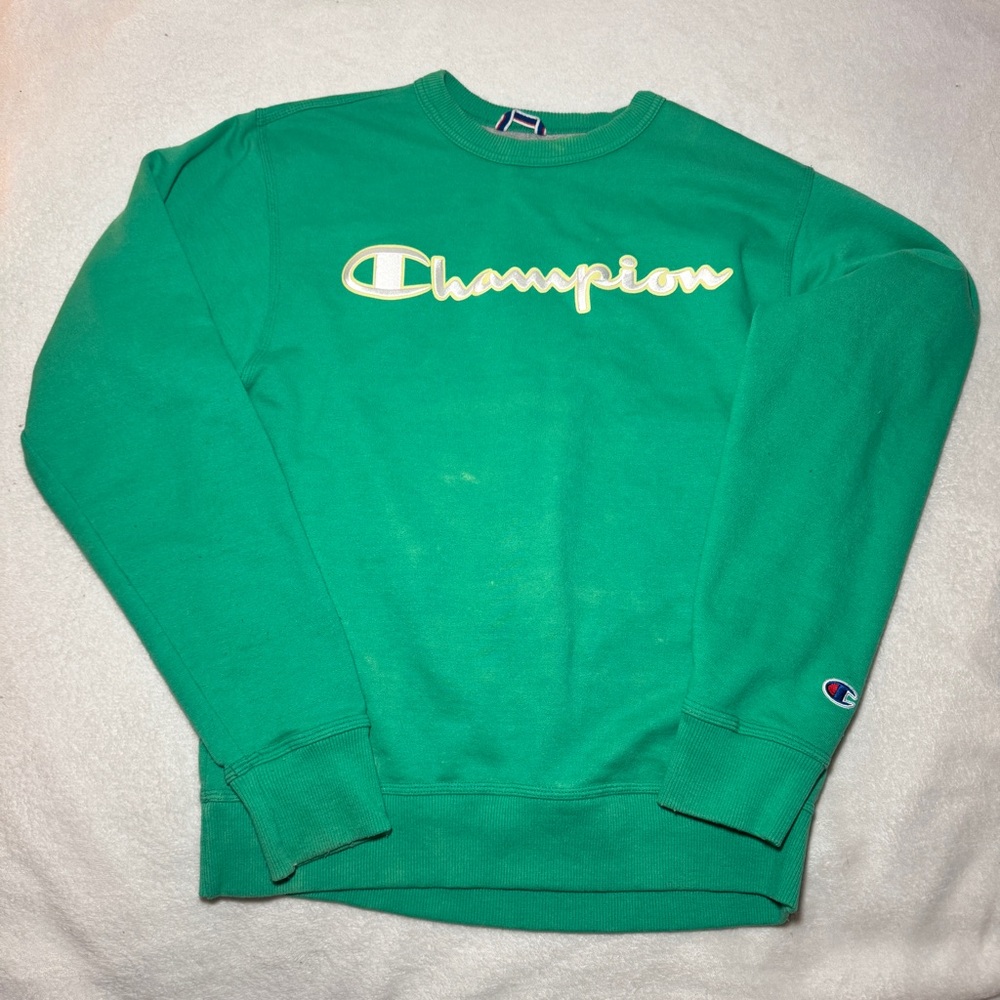 Champion Small Green Crewneck